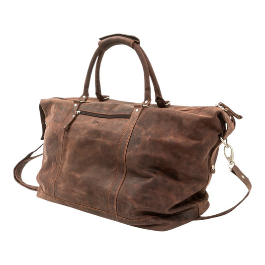 The Voyager – Bolso de fin de semana de cuero desgastado