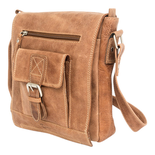The Urban Scout – Bandolera compacta de cuero