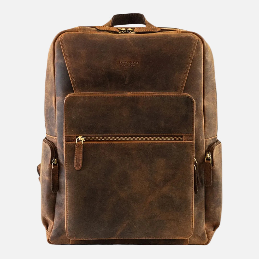 The Architect – Structured Leather Laptop Backpack