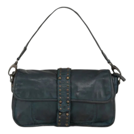 Bolso de hombro de cuero suave