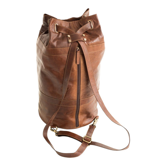 Mochila de cuero vintage