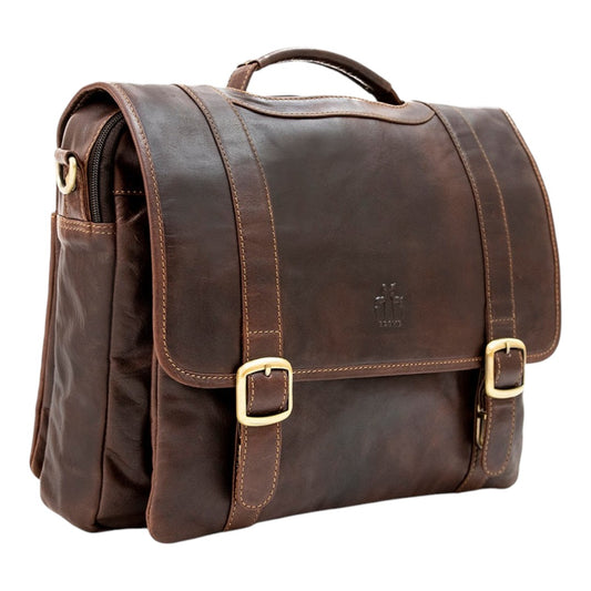 Bolso bandolera de cuero vintage