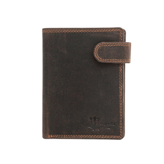 Men’s Leather Wallet with Snap Closure