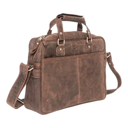 El Ejecutivo – Maletín de cuero vintage para portátil