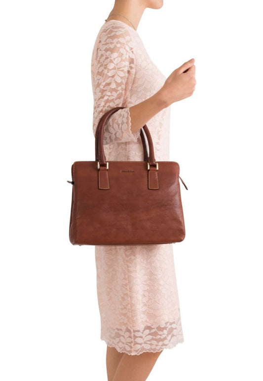 Elegant Structured Leather Handbag