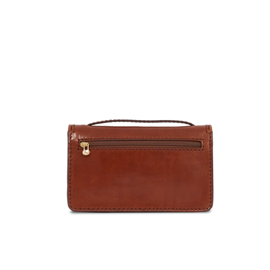 Mini size leather crossbody bag