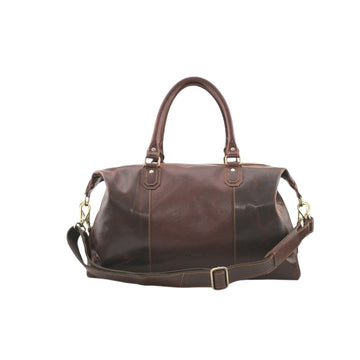 Bolso clásico de cuero para fin de semana con correa para el hombro