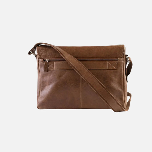 Slim Leather Messenger Bag
