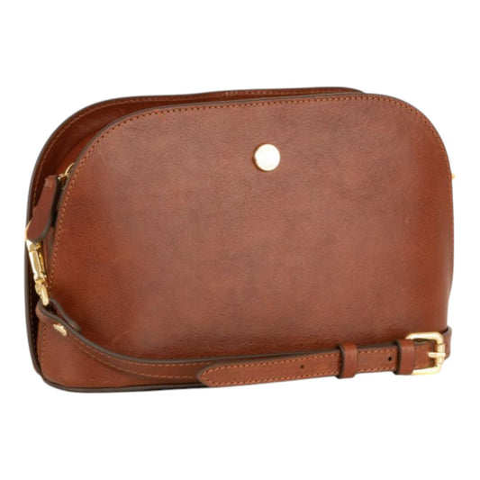 Brown Leather Crossbody Bag