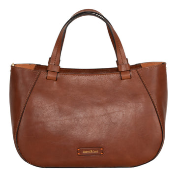 Structured Leather Tote Bag