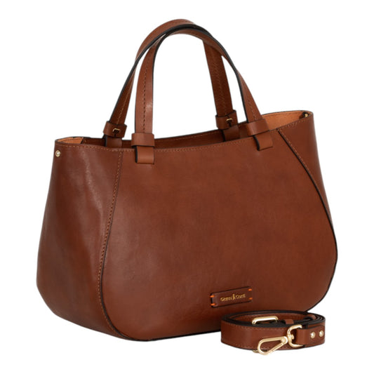Bolso tote de piel estructurada