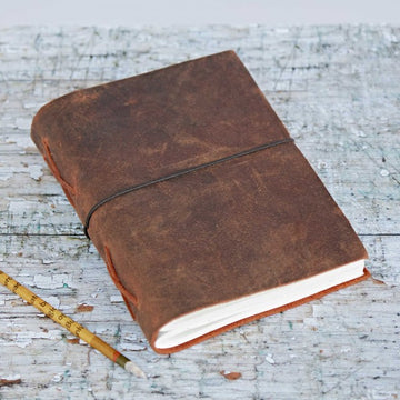 Buffalo Leather Wraparound Journal
