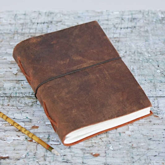 Buffalo Leather Wraparound Journal