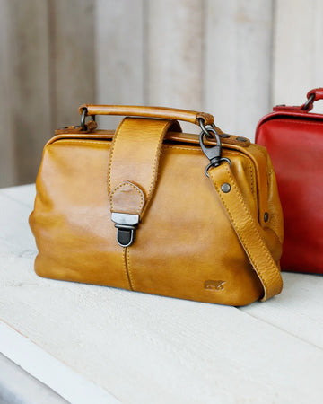 Handcrafted leather doctor bag