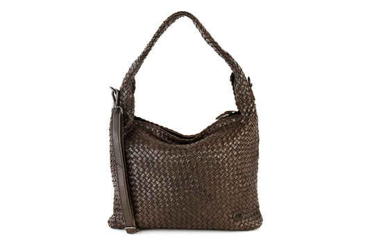 Leather Woven Shoulder Bag CL 46077