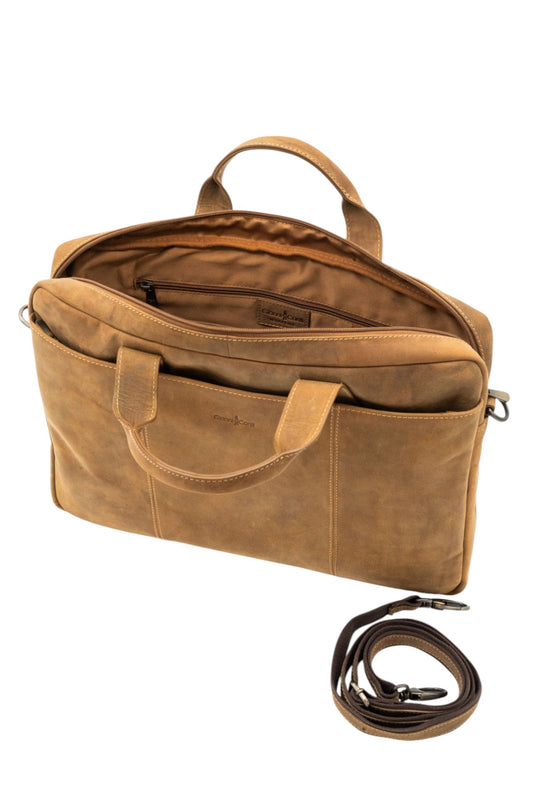 Italian Leather Messenger Bag