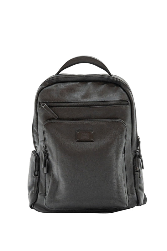 Black Leather Backpack