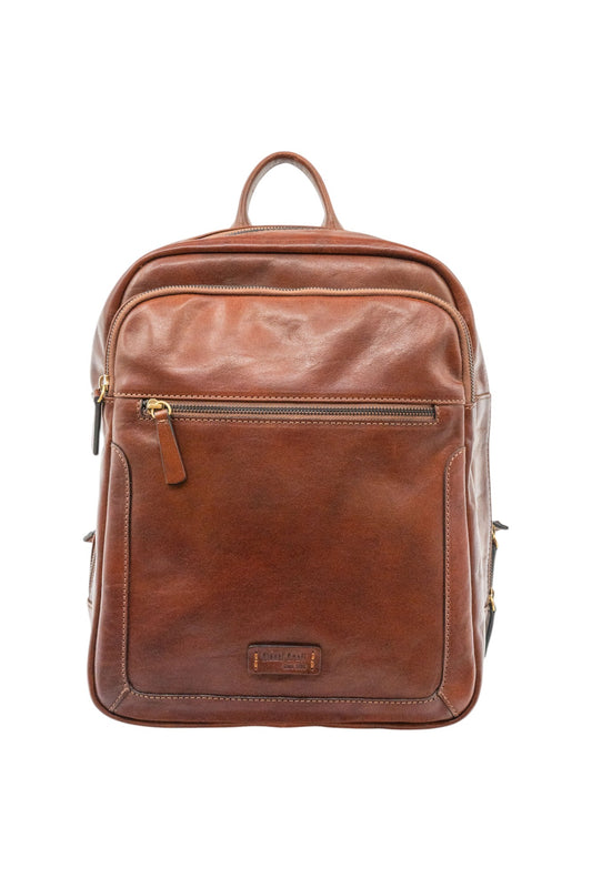 Brown Leather Backpack