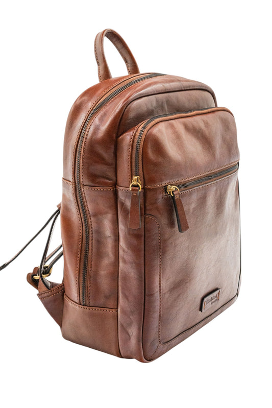 Brown Leather Backpack