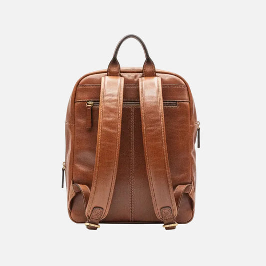 Brown Leather Backpack