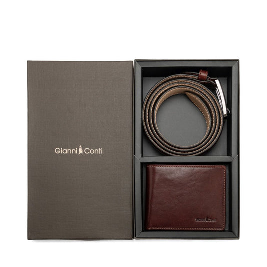 LEATHER WALLET AND BELT KIT