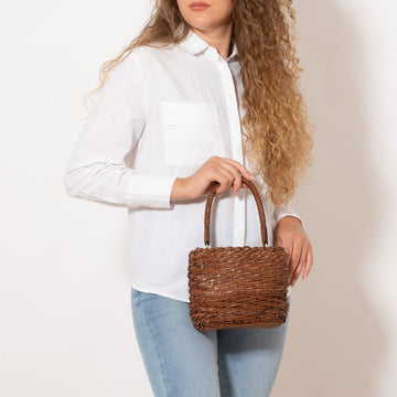 Handwoven Leather Handbag